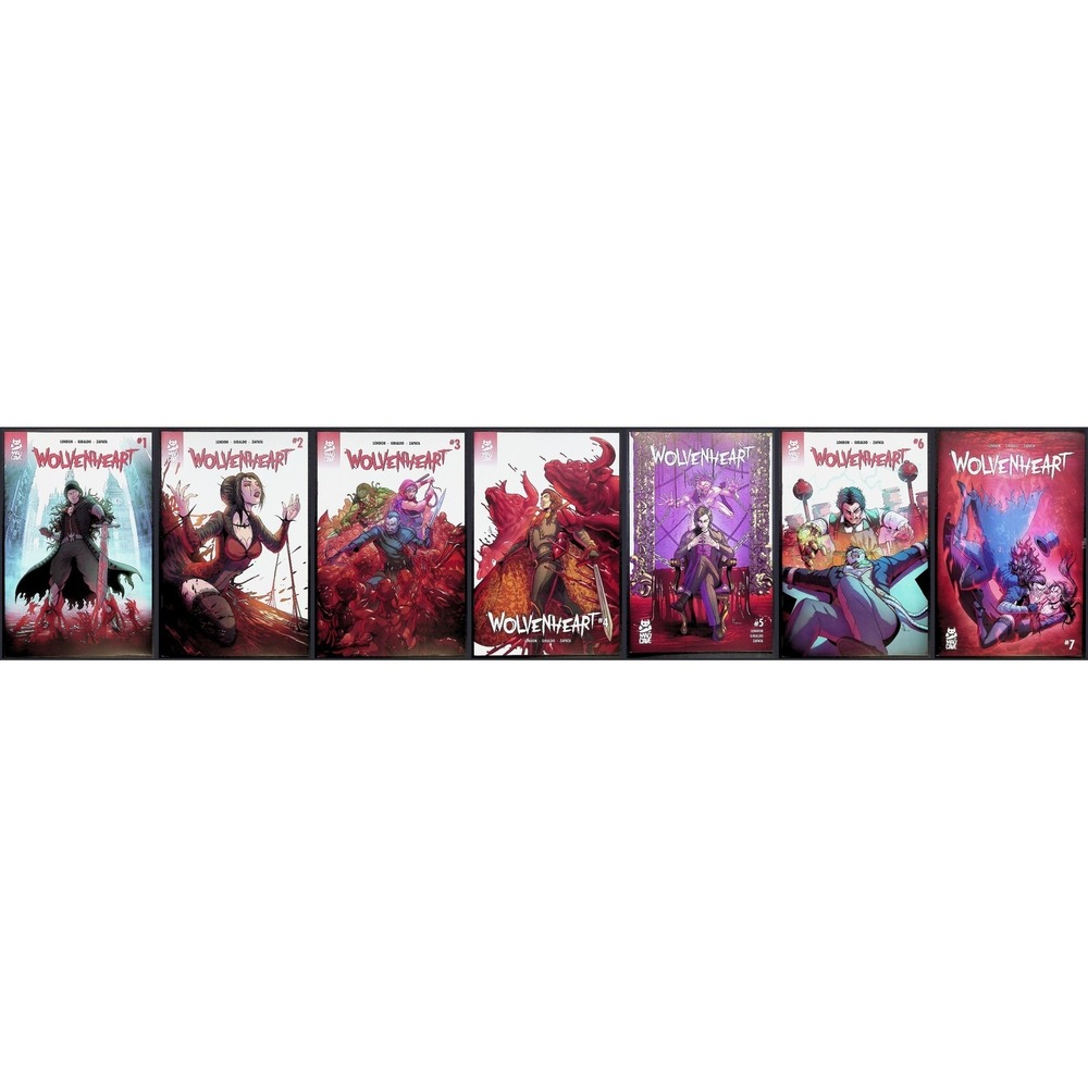Mad Cave Studios Comic Book Wolvenheart #1-7 Lot Dark Fantasy Horror Series